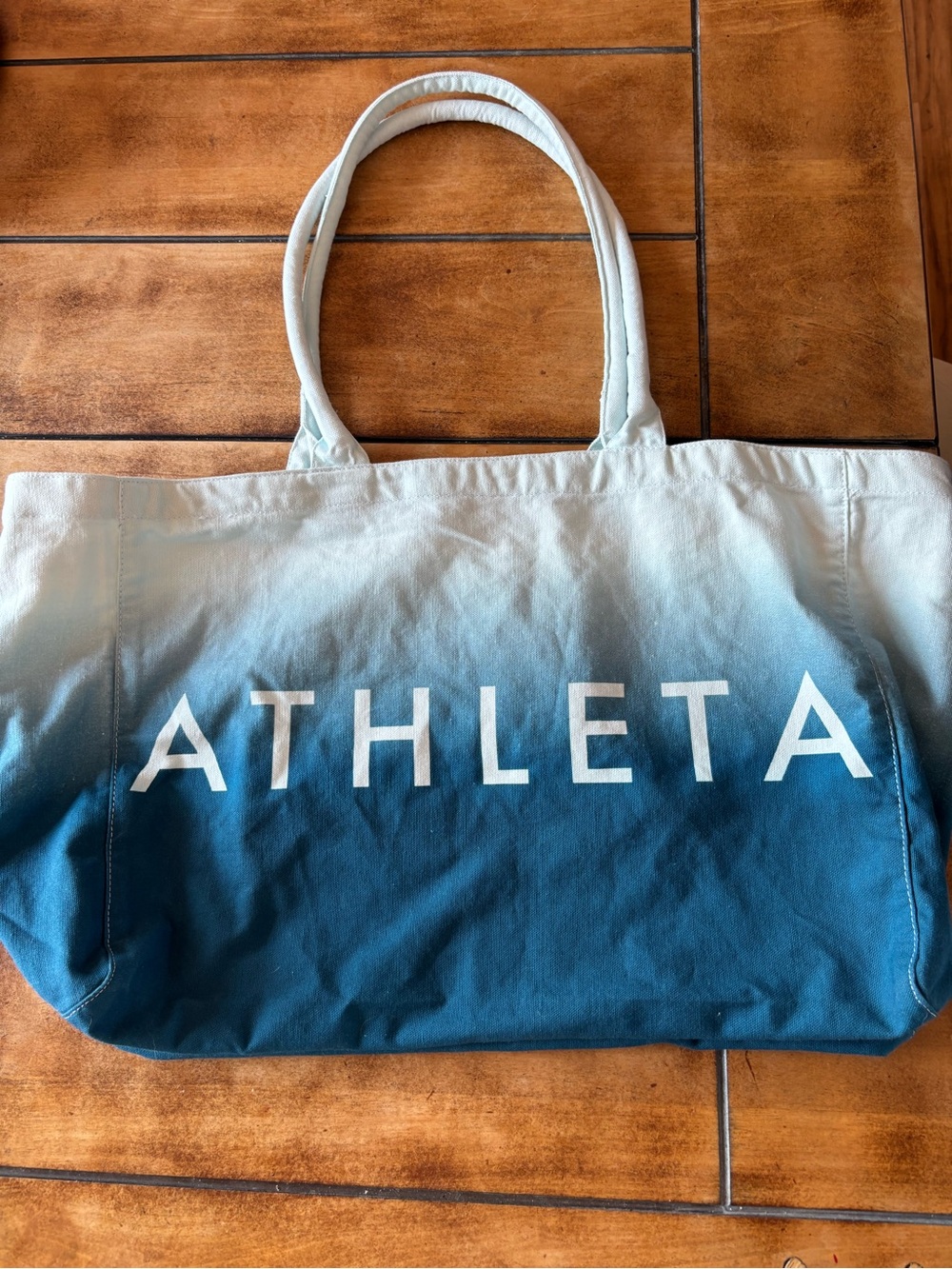 Athleta Ombre Canvas Tote Bag